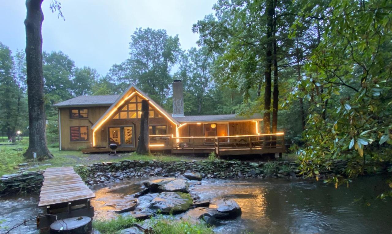Secluded Chalet On Stream-Mins To Camelback Tannersville Kültér fotó