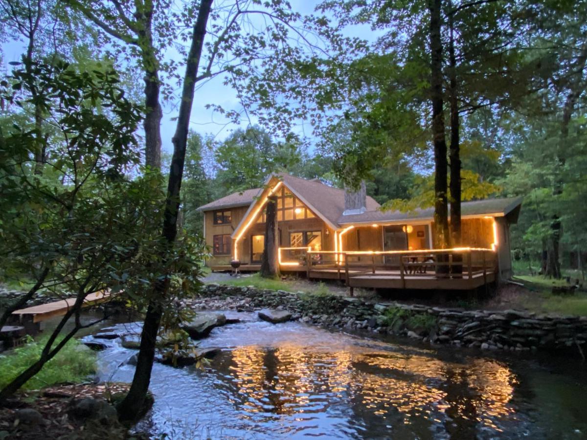 Secluded Chalet On Stream-Mins To Camelback Tannersville Kültér fotó